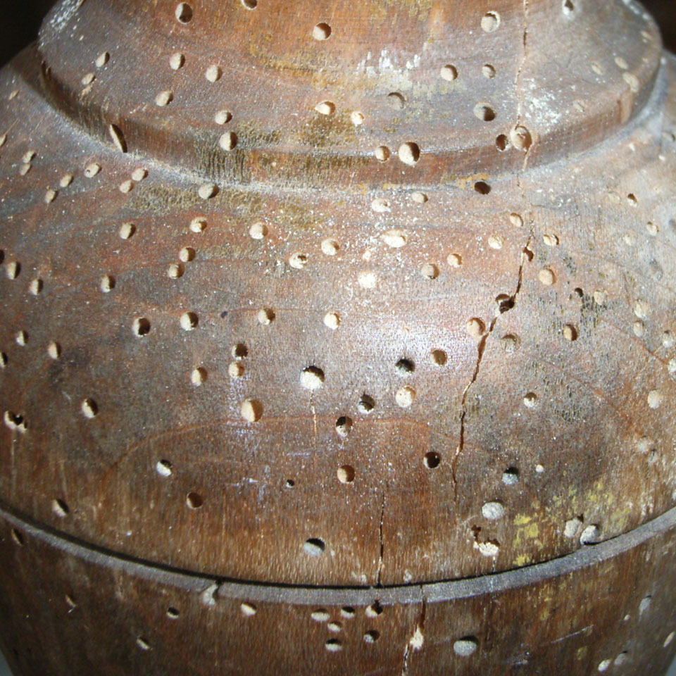 Fly holes in table legs